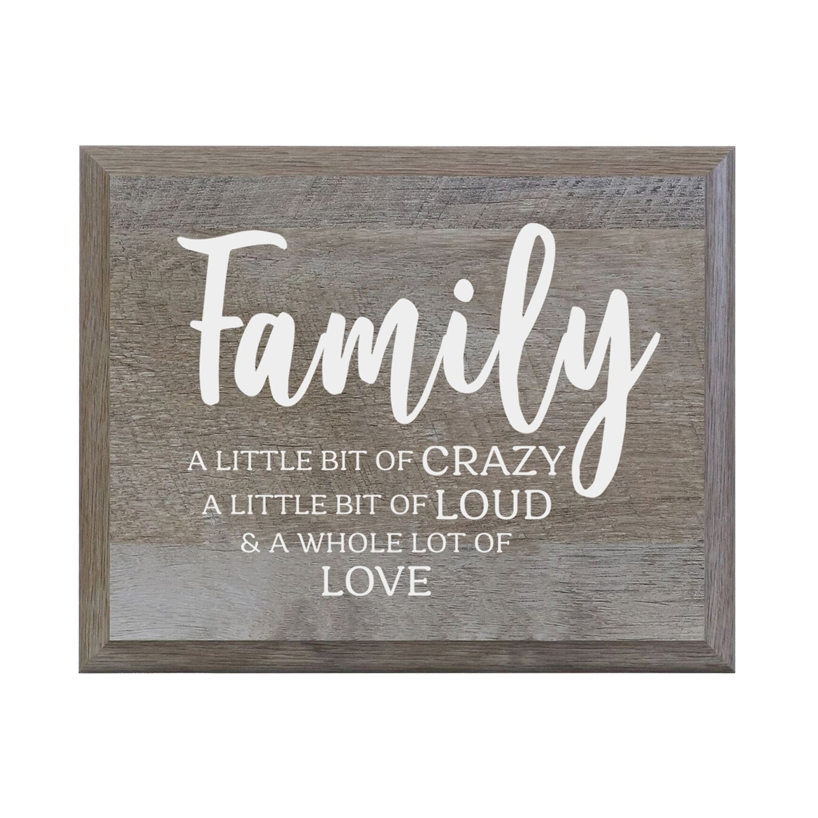 Beveled Wall Plaques 8” x 10” Barnwood Family - LifeSong Milestones