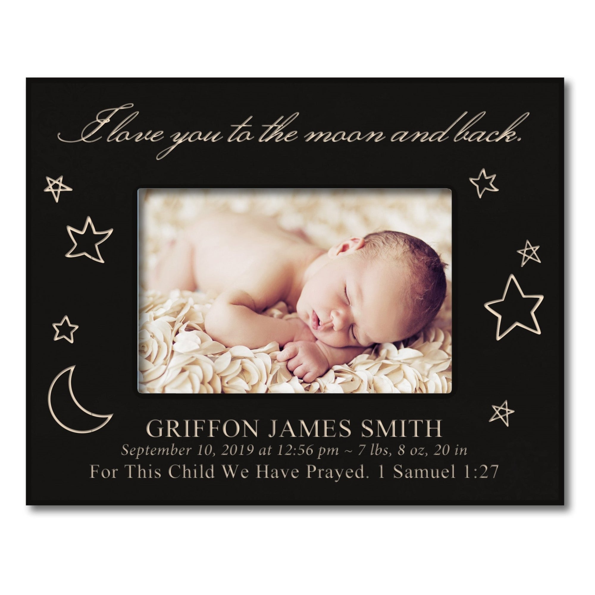 Birth Announcement Photo Frames for Boys - I Love You - LifeSong Milestones