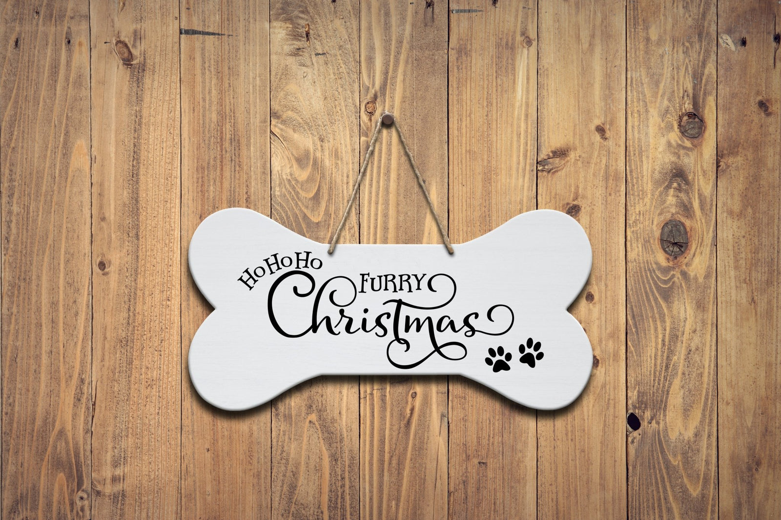 Bone Sign - Ho Ho Ho Furry Christmas - LifeSong Milestones