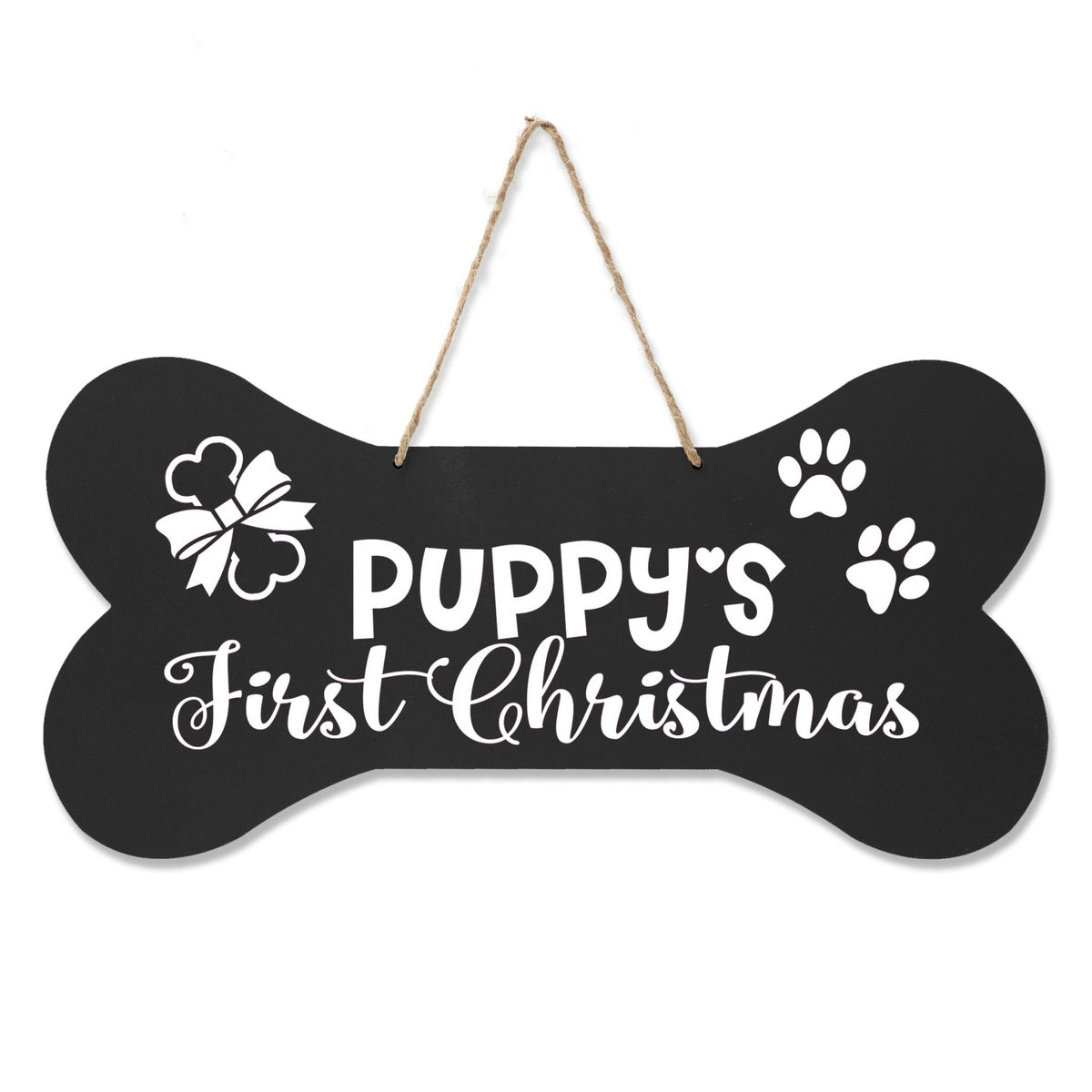 Bone Sign - Puppy&#39;s First Christmas - LifeSong Milestones