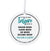 Boss / Leader White Ornament With Inspirational Message Gift Ideas - If Your Actions Inspire Others - LifeSong Milestones