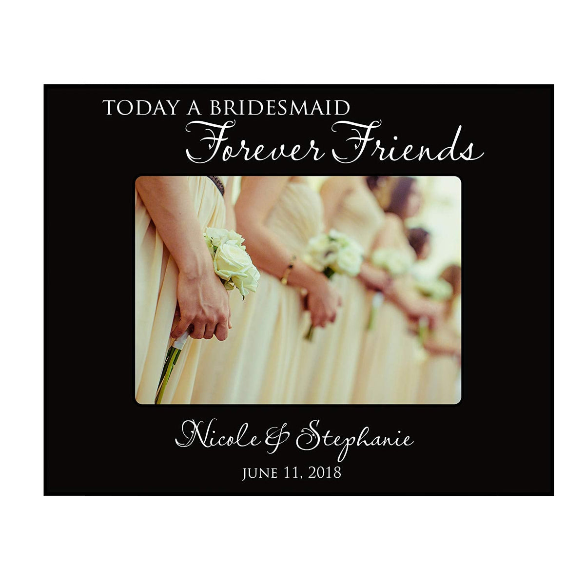 Bridesmaid picture frame Wedding Party Gifts Personalized - LifeSong Milestones