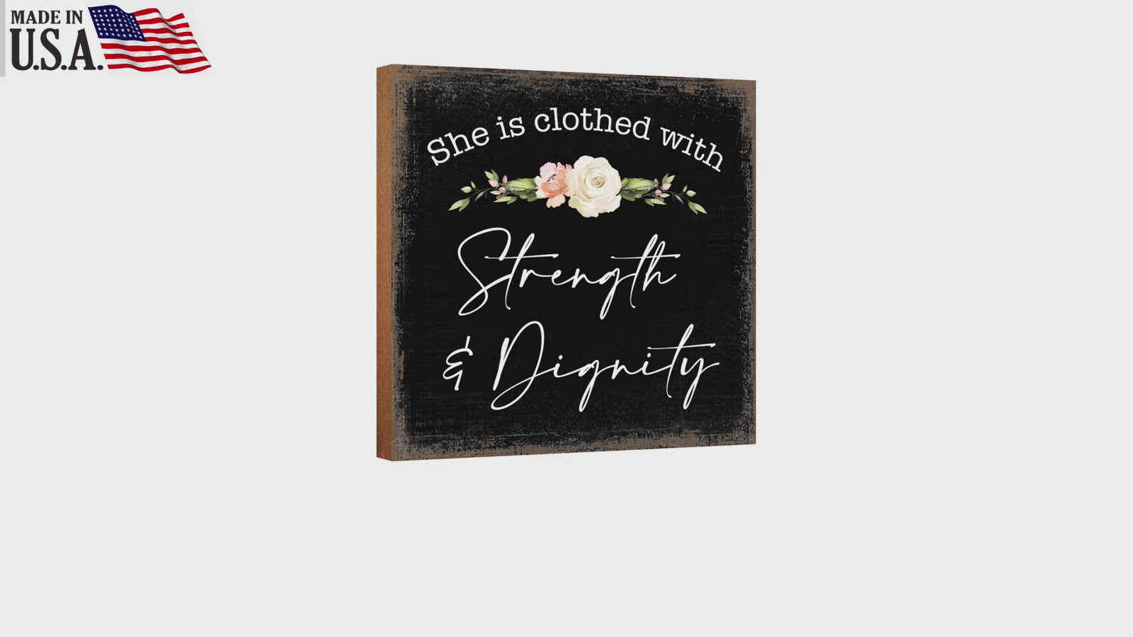 LifeSong Milestones Wooden Shelf Decor and Tabletop Signs Gift for Mother’s Day