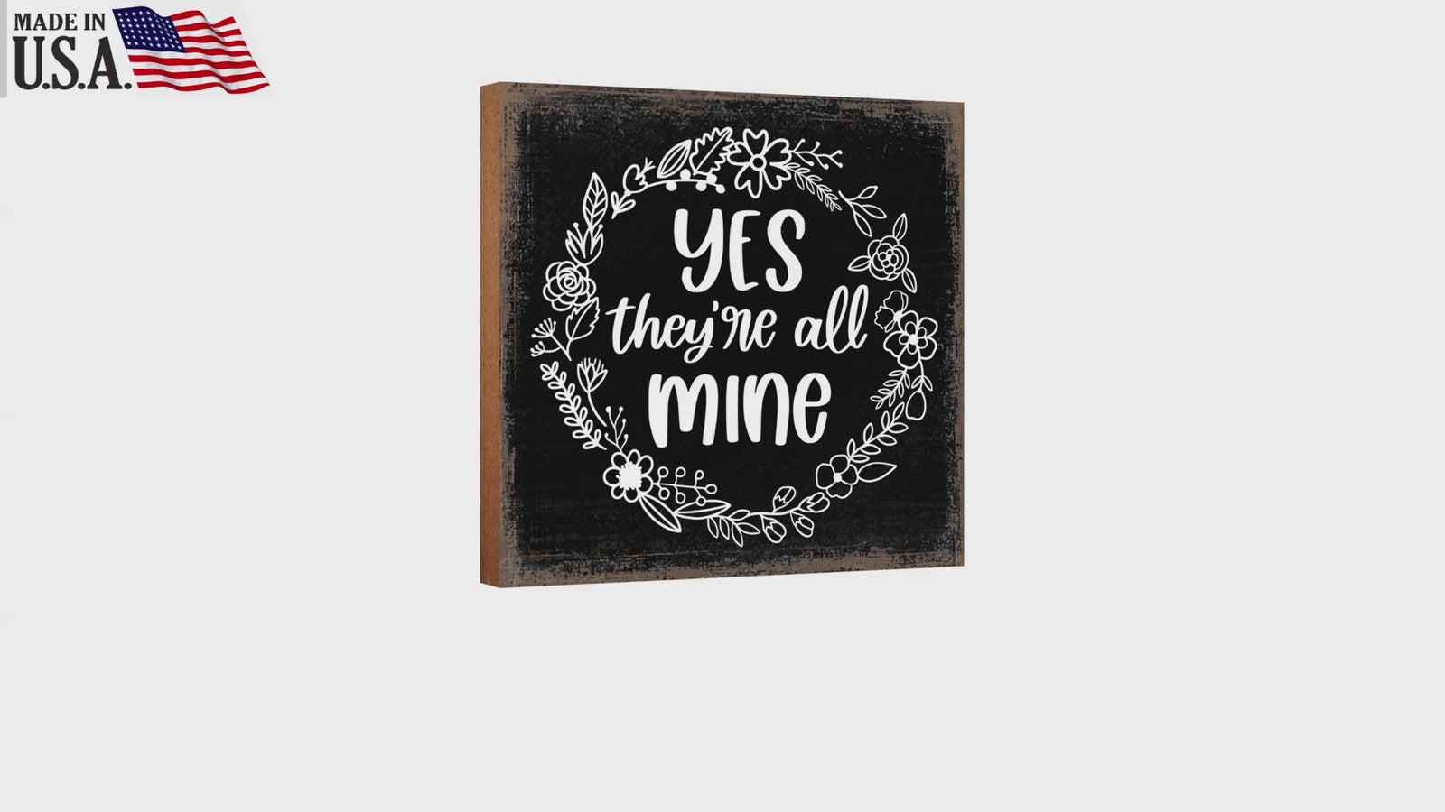 LifeSong Milestones Wooden Shelf Decor and Tabletop Signs Gift for Mother’s Day