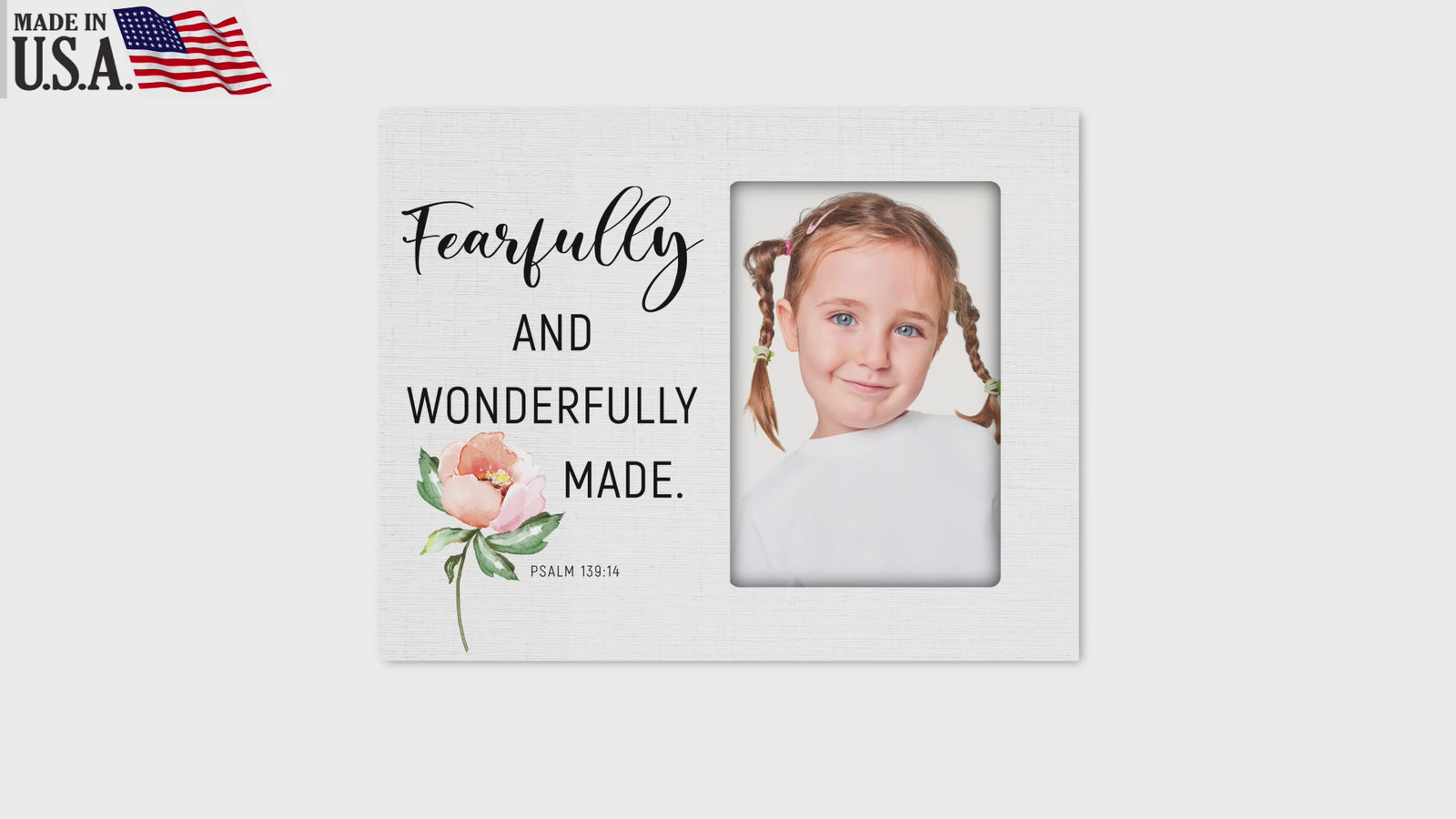 Fearfully & Wonderfully Made Wooden Picture Frame