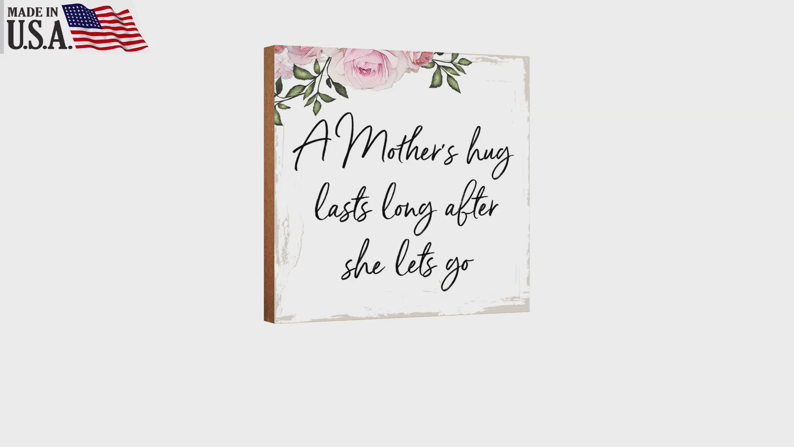 LifeSong Milestones Wooden Shelf Decor and Tabletop Signs Gift for Mother’s Day