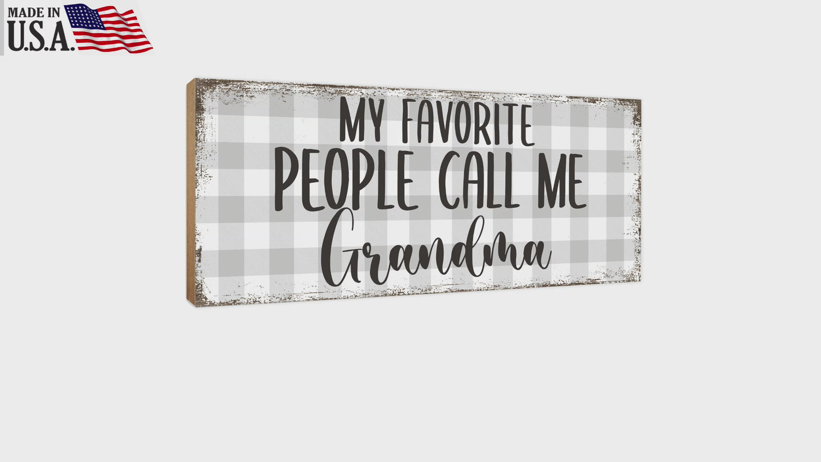 Elegant Home Decor Gift - Unique Shelf Decor and Tabletop Signs, Ideal Mother's Day Gift for Your Beloved Grandmother