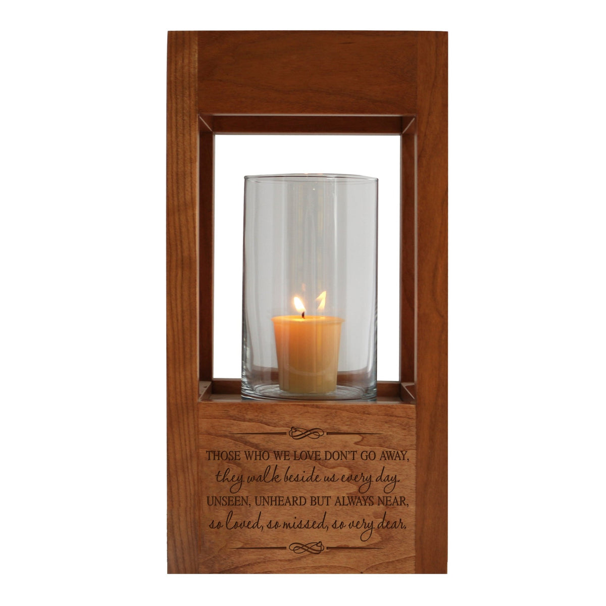 Candle Memorial Lantern Urn Those Who We holds 81cu in - LifeSong Milestones