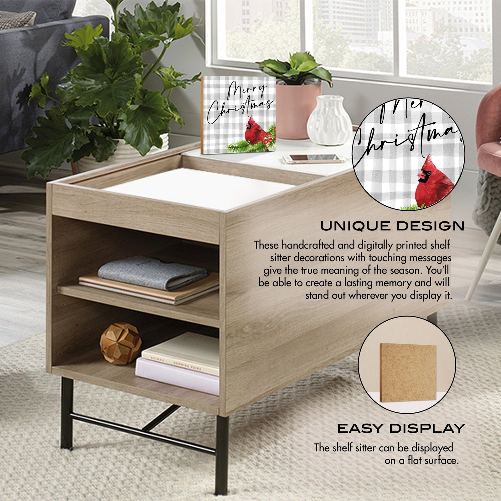 Cardinal Christmas Shelf Décor - LifeSong Milestones