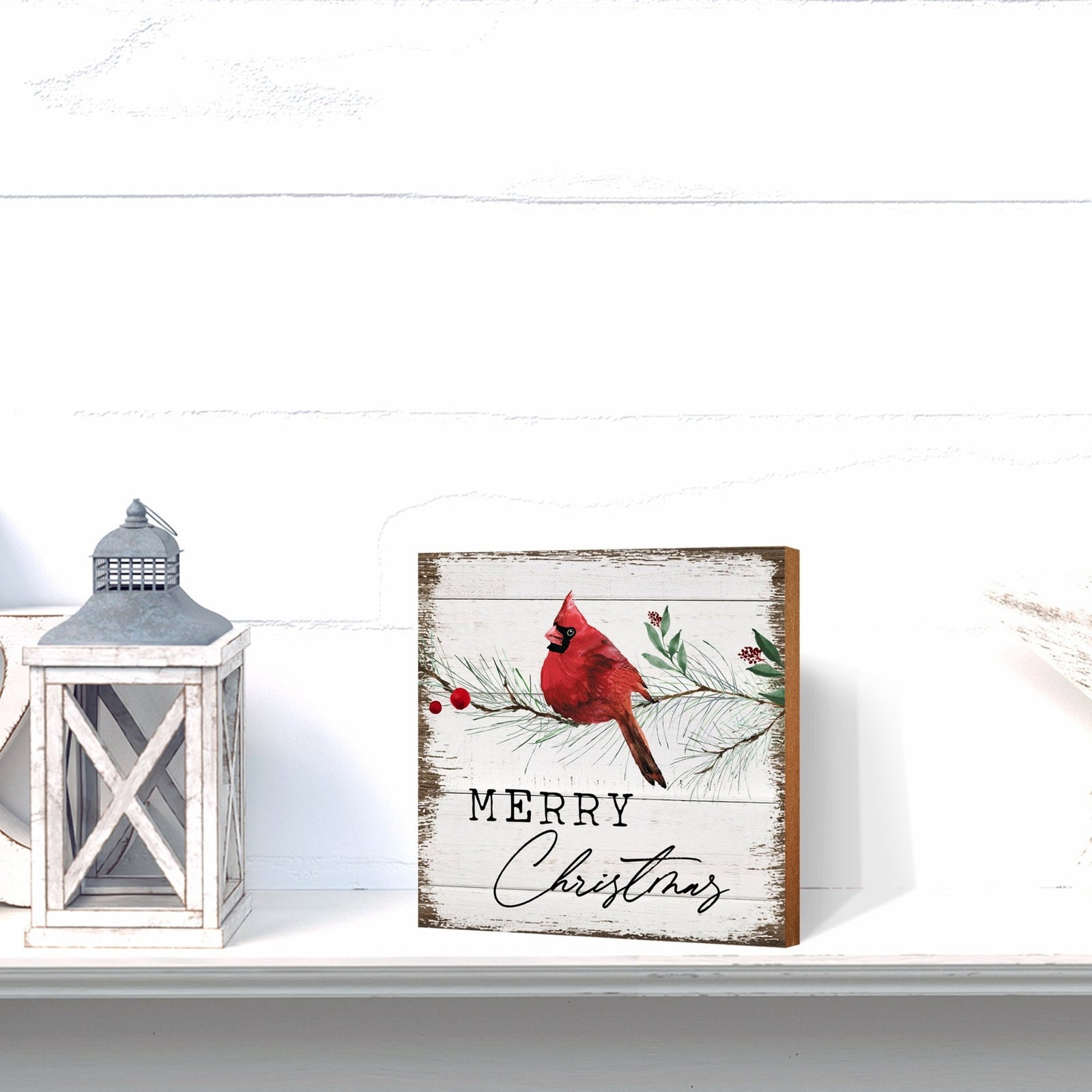 Cardinal Christmas Shelf Décor - LifeSong Milestones