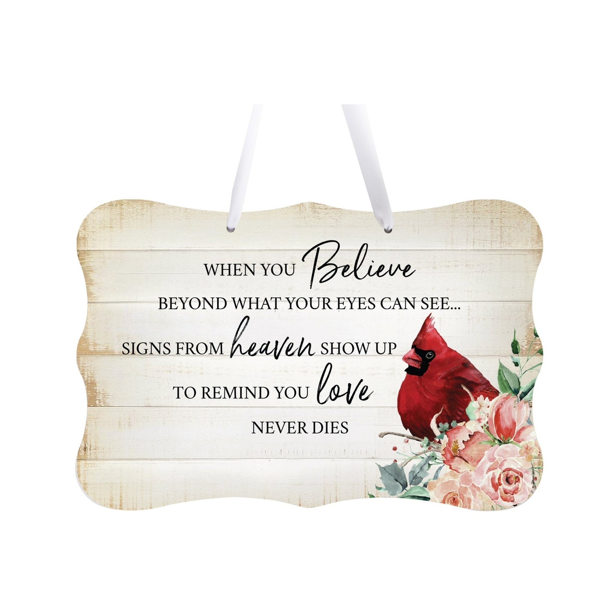 Memorial gifts for the loss of a loved one, including this elegant wall hanging sign, designed to offer comfort and support during difficult times.