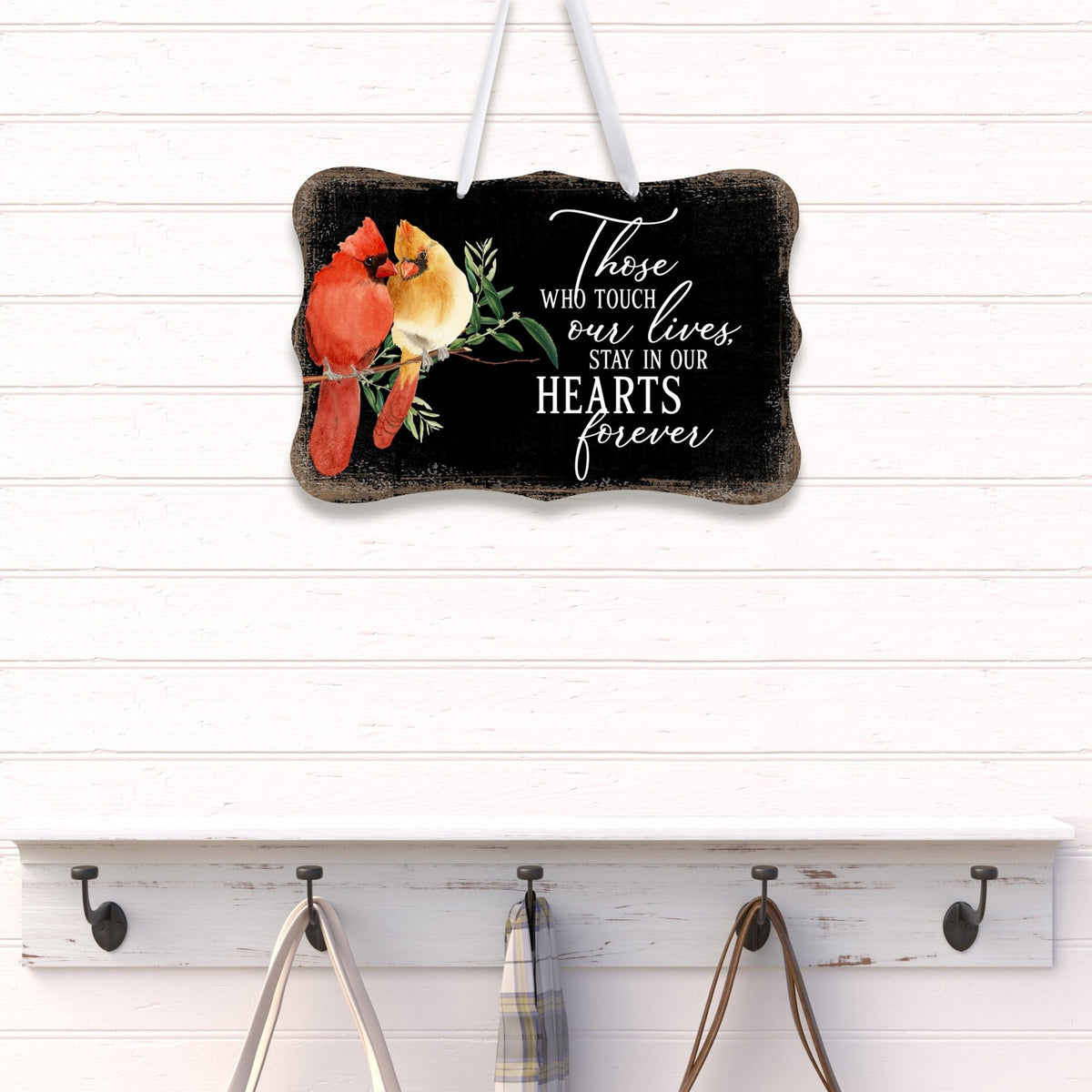 Funeral ribbon sign with a heartfelt message – a meaningful memorial tribute.