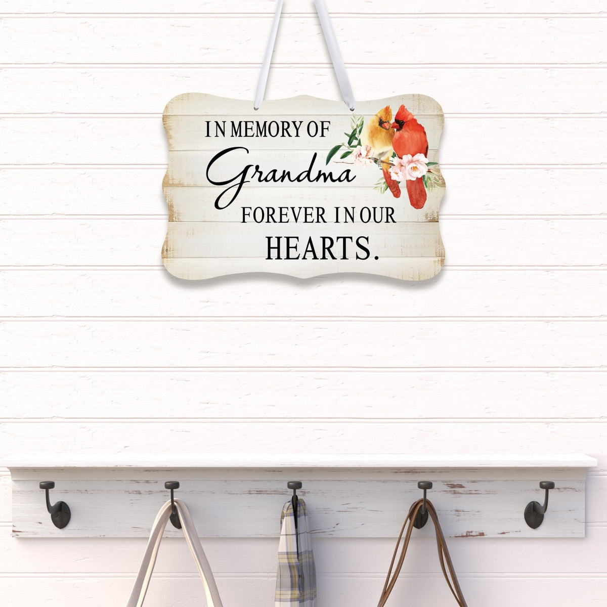 Funeral ribbon sign with a heartfelt message – a meaningful memorial tribute.