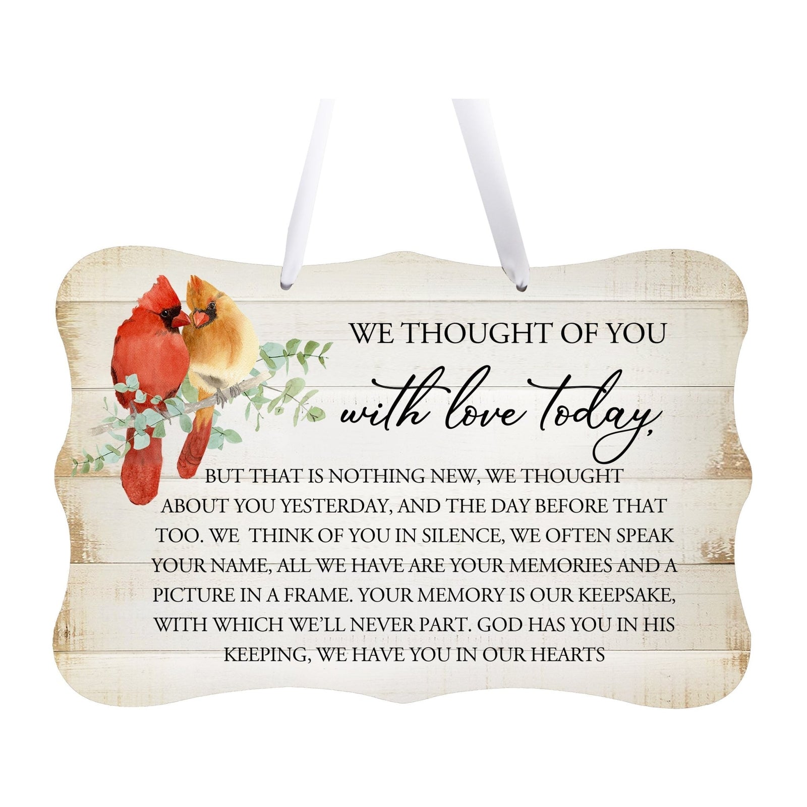 Funeral ribbon sign with a heartfelt message – a meaningful memorial tribute.