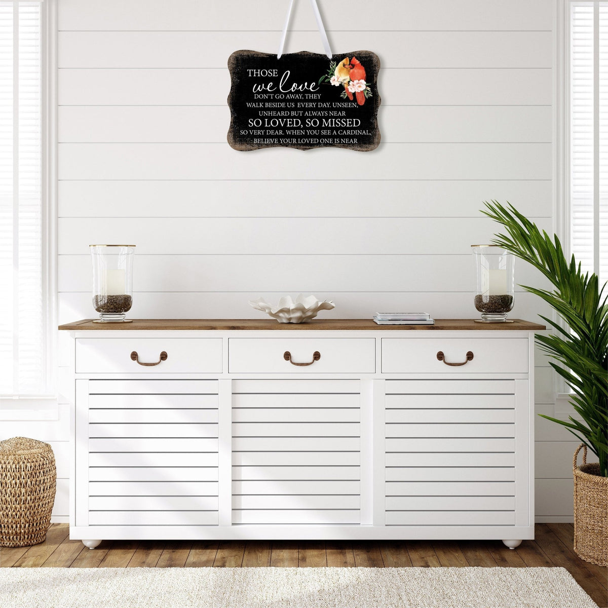 Memorial gifts for the loss of a loved one, including this elegant wall hanging sign, designed to offer comfort and support during difficult times.