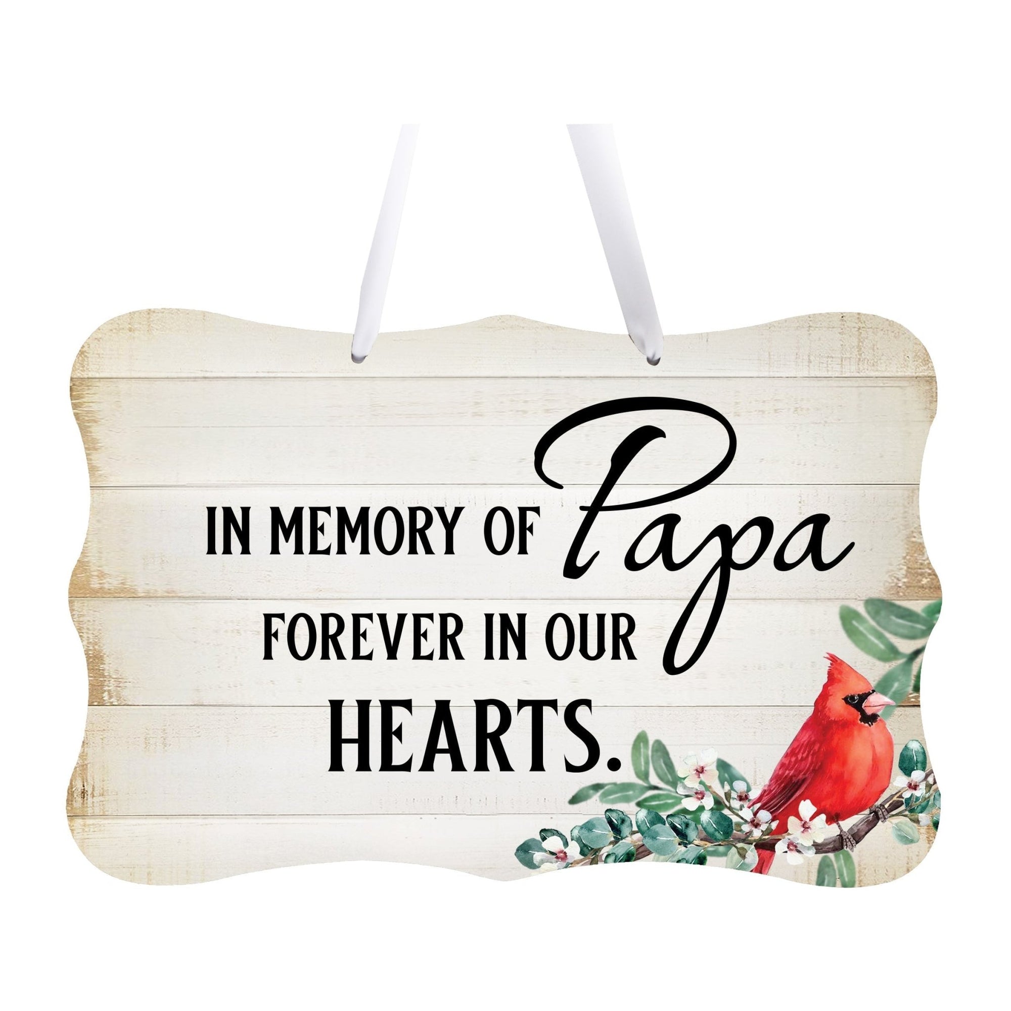 Memorial gifts for the loss of a loved one, including this elegant wall hanging sign, designed to offer comfort and support during difficult times.