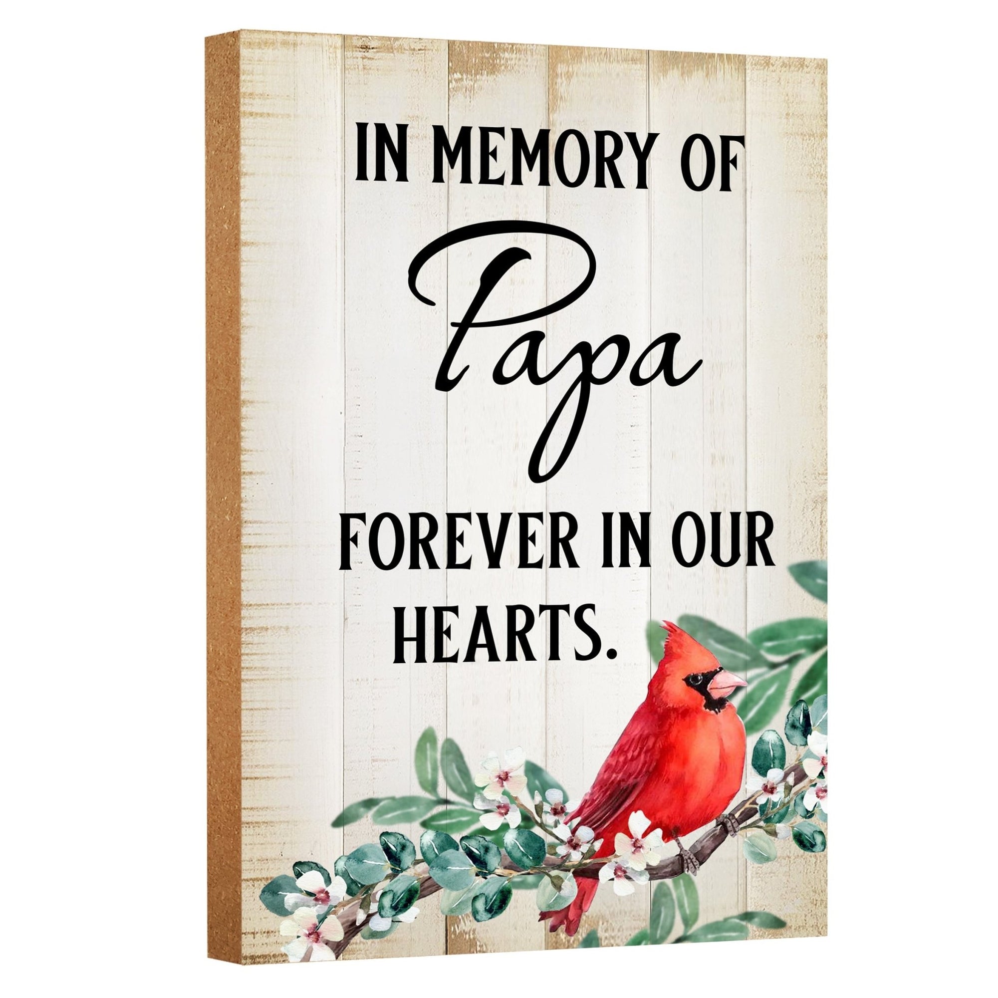 A cardinal-themed memorial gift for the loss of a loved one, symbolizing hope and remembrance.