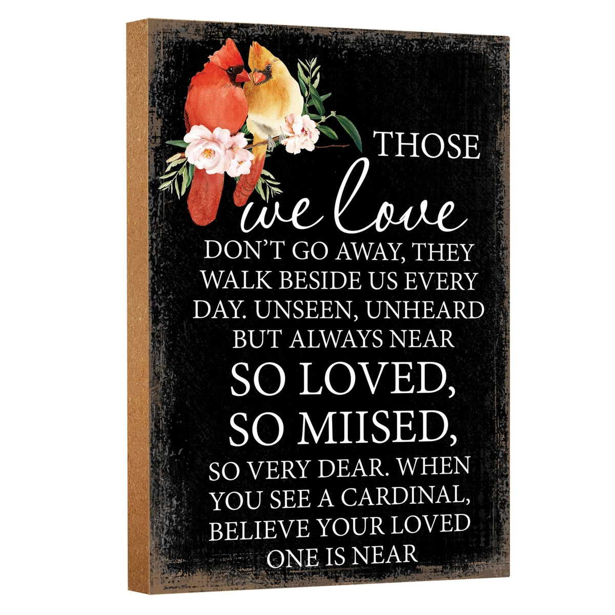 A cardinal-themed memorial gift for the loss of a loved one, symbolizing hope and remembrance.