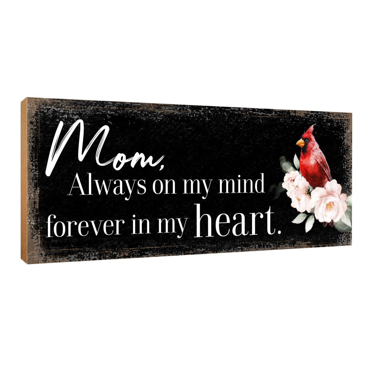 Cardinal Memorial Shelf Décor and Tabletop Signs Sympathy Gift - LifeSong Milestones