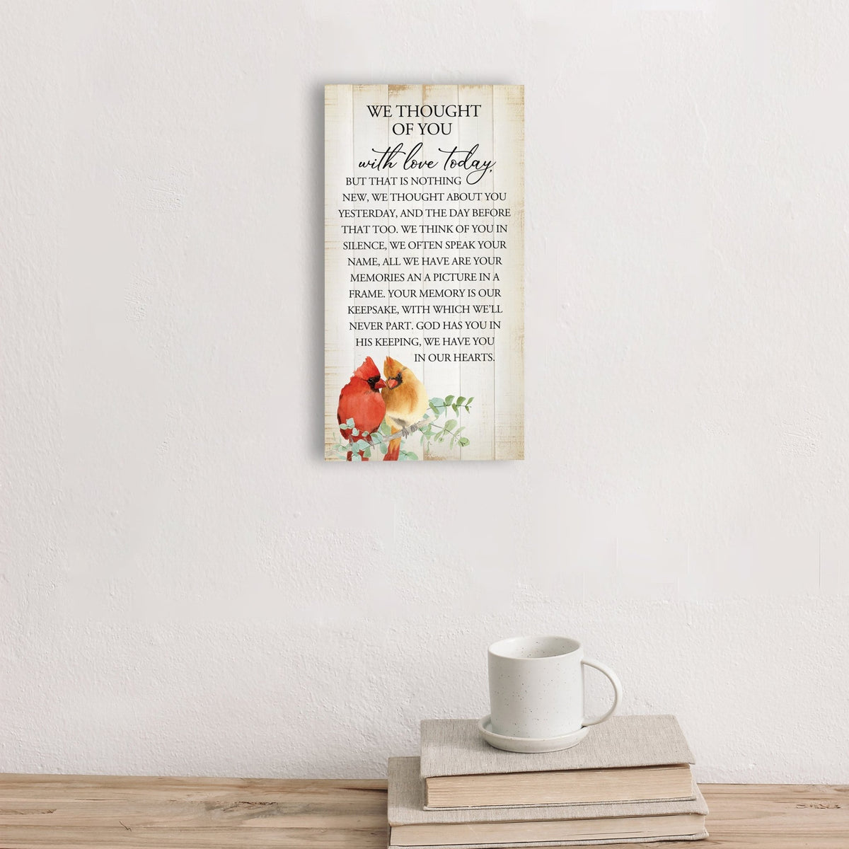 Wooden memorial plaque - a thoughtful gift for loss of a loved one.