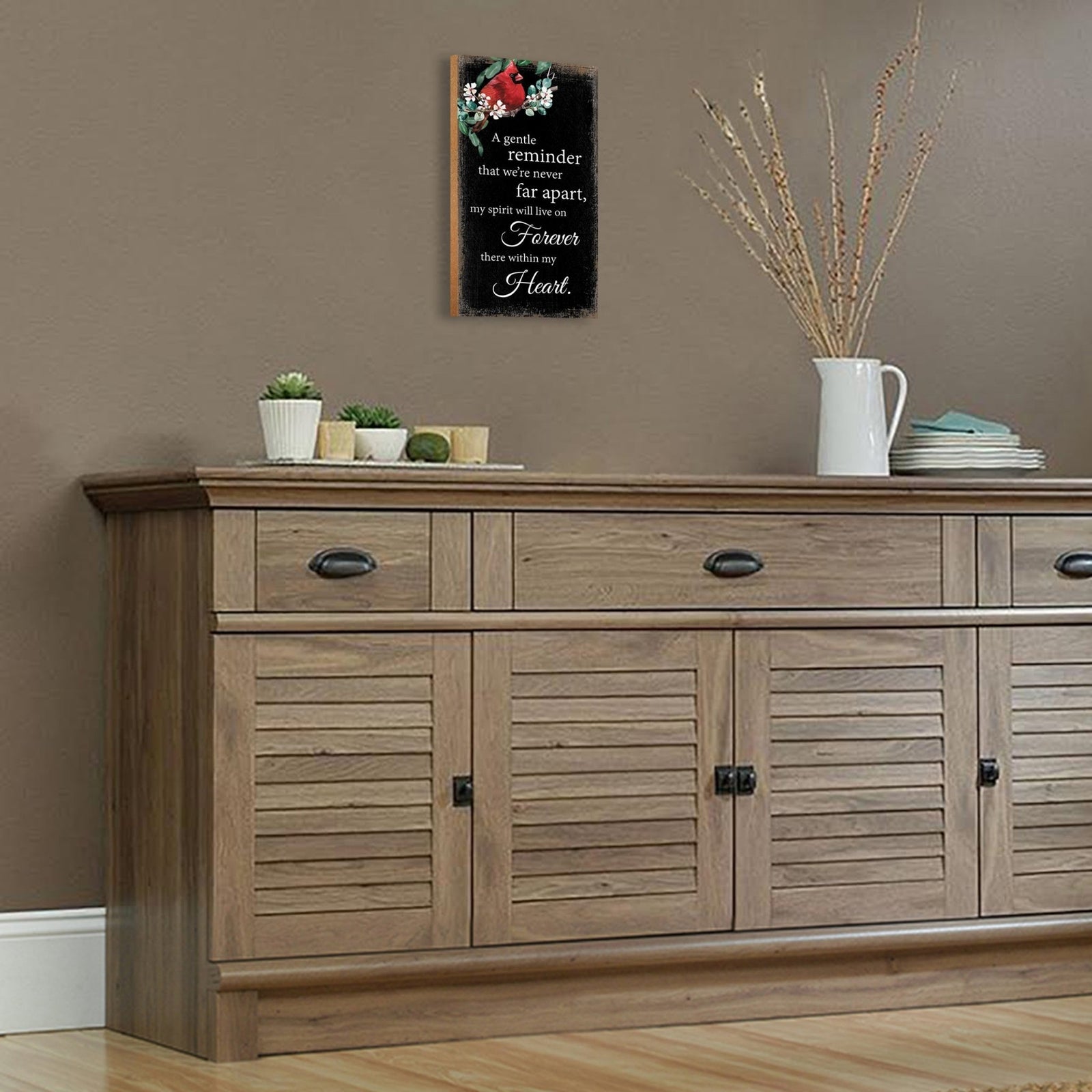 Cardinal Memorial Wall Plaque for Home Decorations - LifeSong Milestones