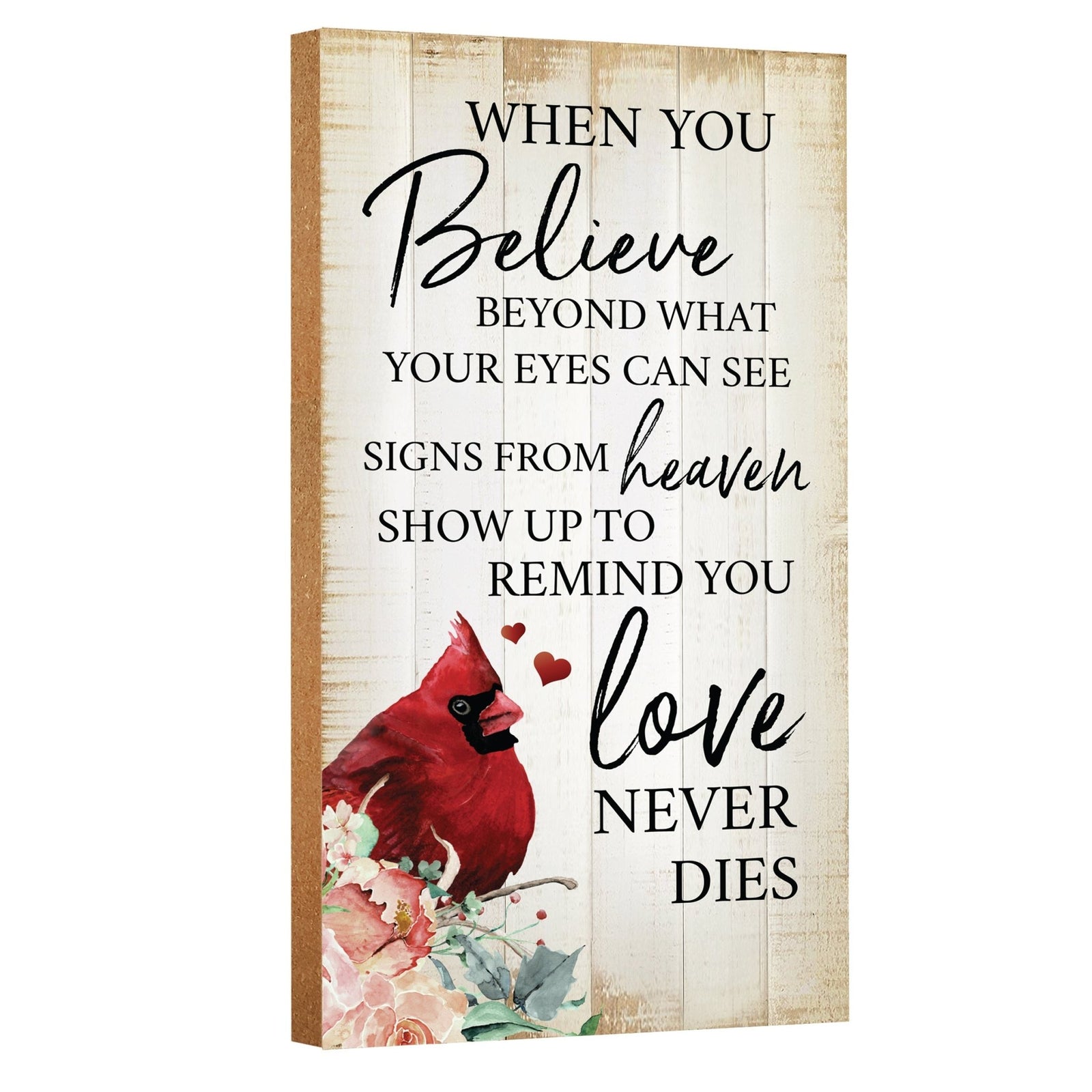 Cardinal Memorial Wall Plaque for Home Decorations - LifeSong Milestones