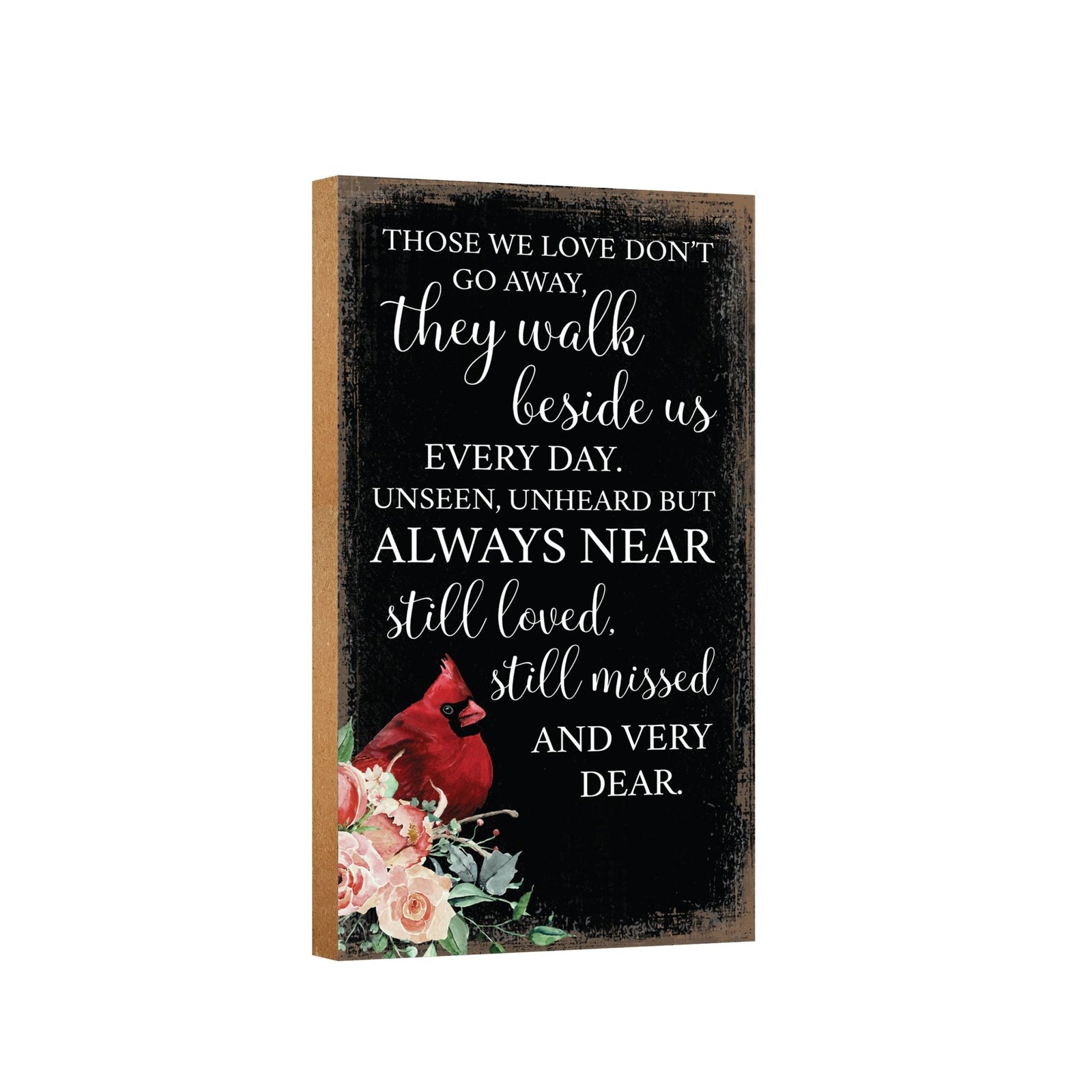 Wooden memorial plaque - a thoughtful gift for loss of a loved one.