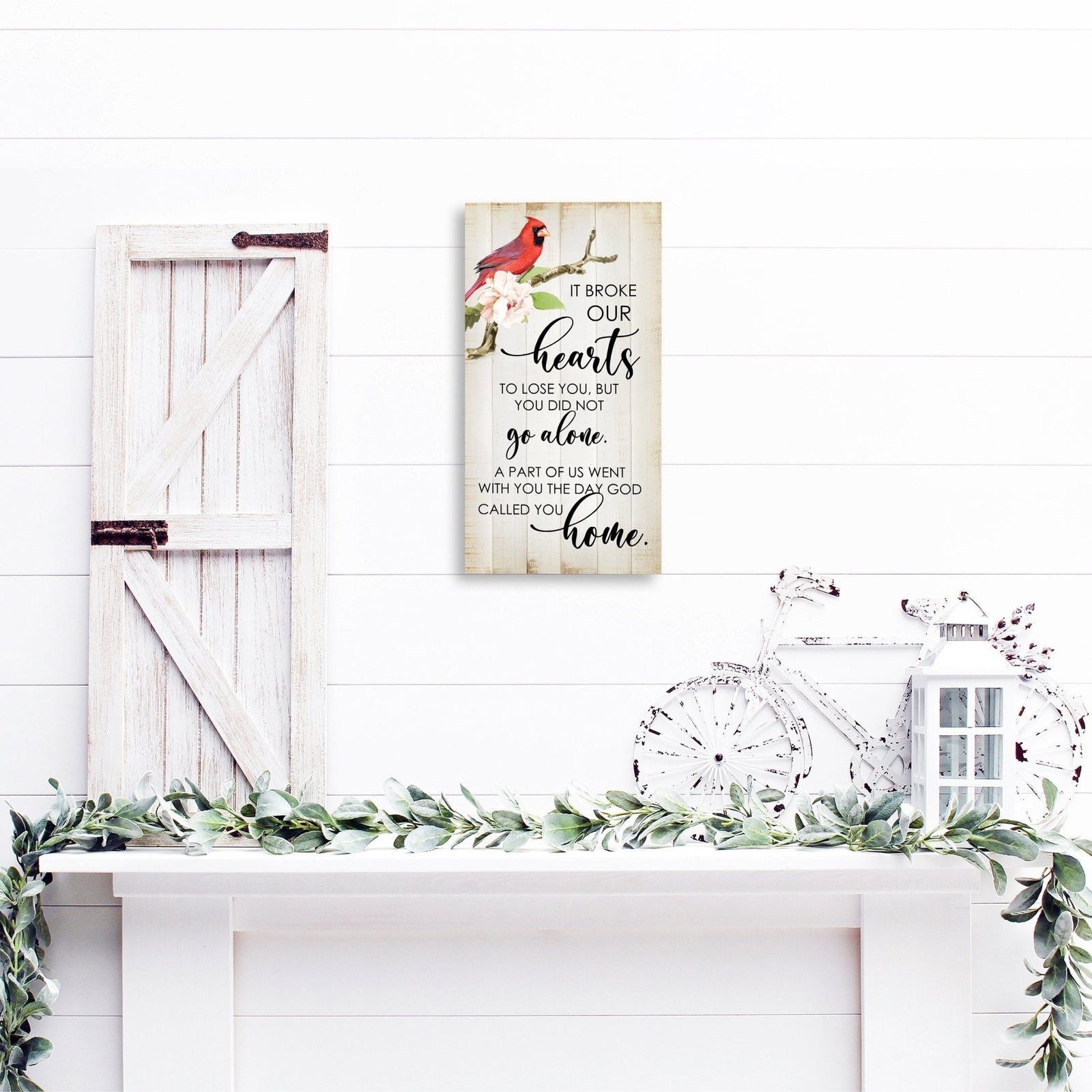 Cardinal Memorial Wall Plaque for Home Decorations - LifeSong Milestones