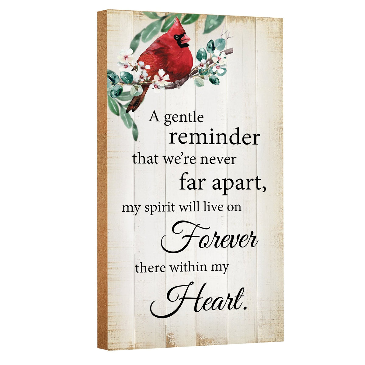 Wooden memorial plaque - a thoughtful gift for loss of a loved one.