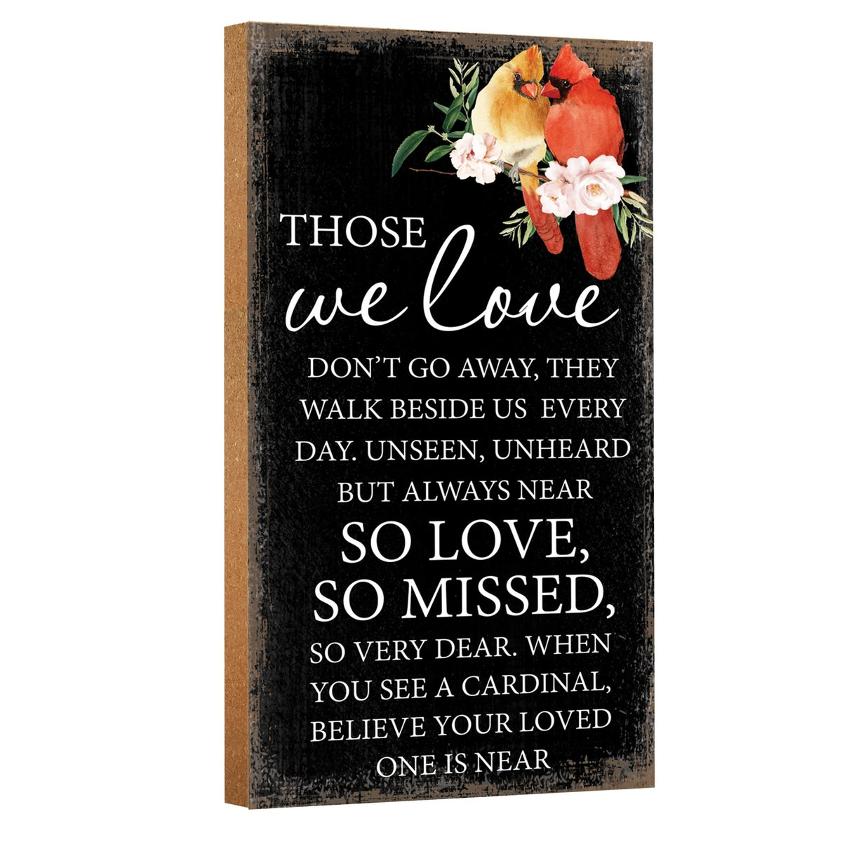 Wooden memorial plaque - a thoughtful gift for loss of a loved one.