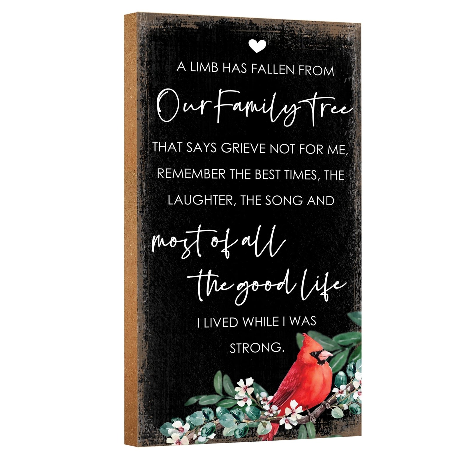 Wooden memorial plaque - a thoughtful gift for loss of a loved one.