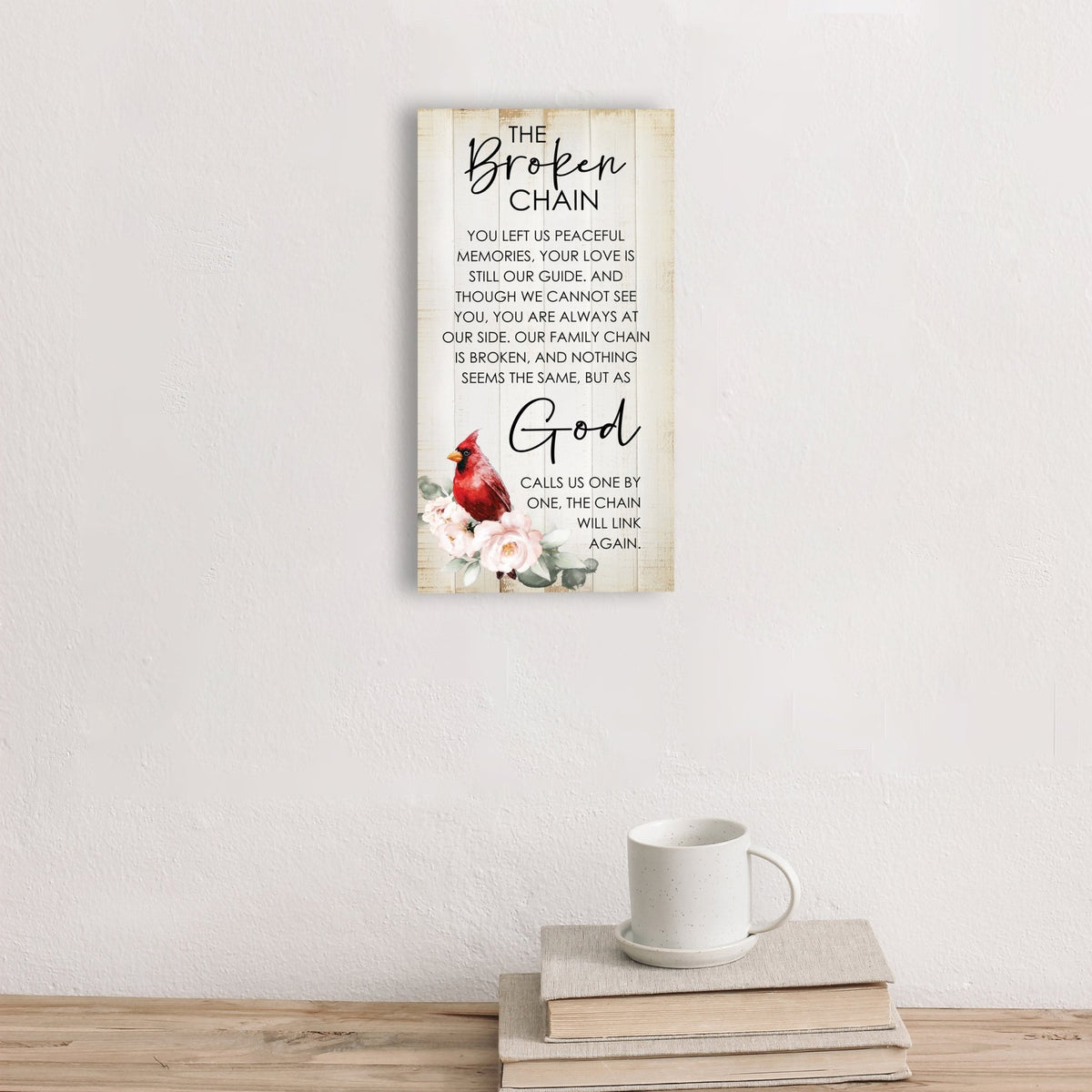 Cardinal Memorial Wall Plaque for Home Decorations - LifeSong Milestones