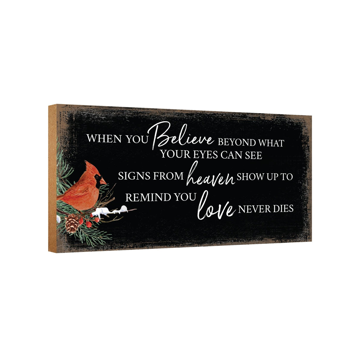 Wooden memorial plaque - a thoughtful gift for loss of a loved one.
