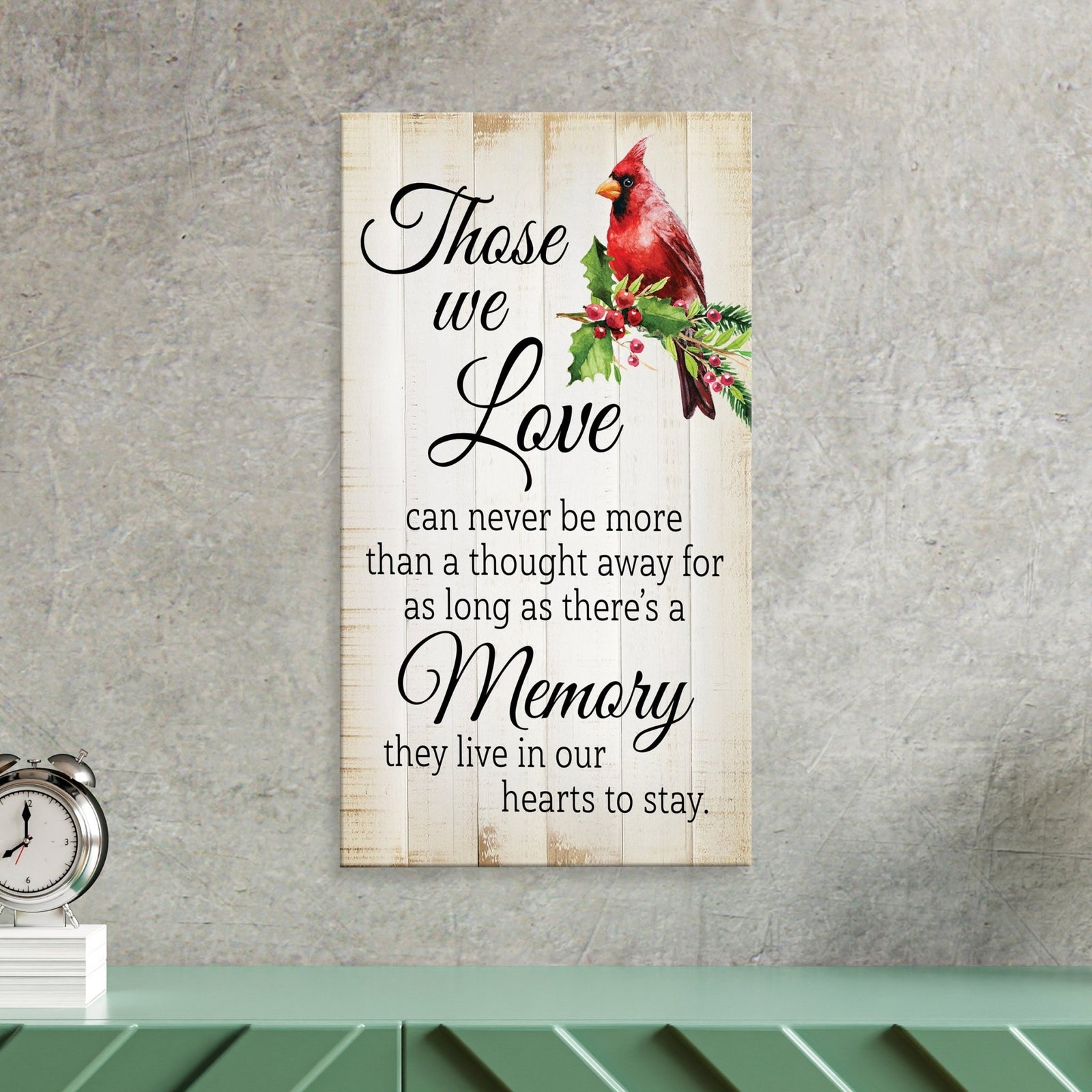 Beautiful cardinal memorial gifts for the loss of a loved one