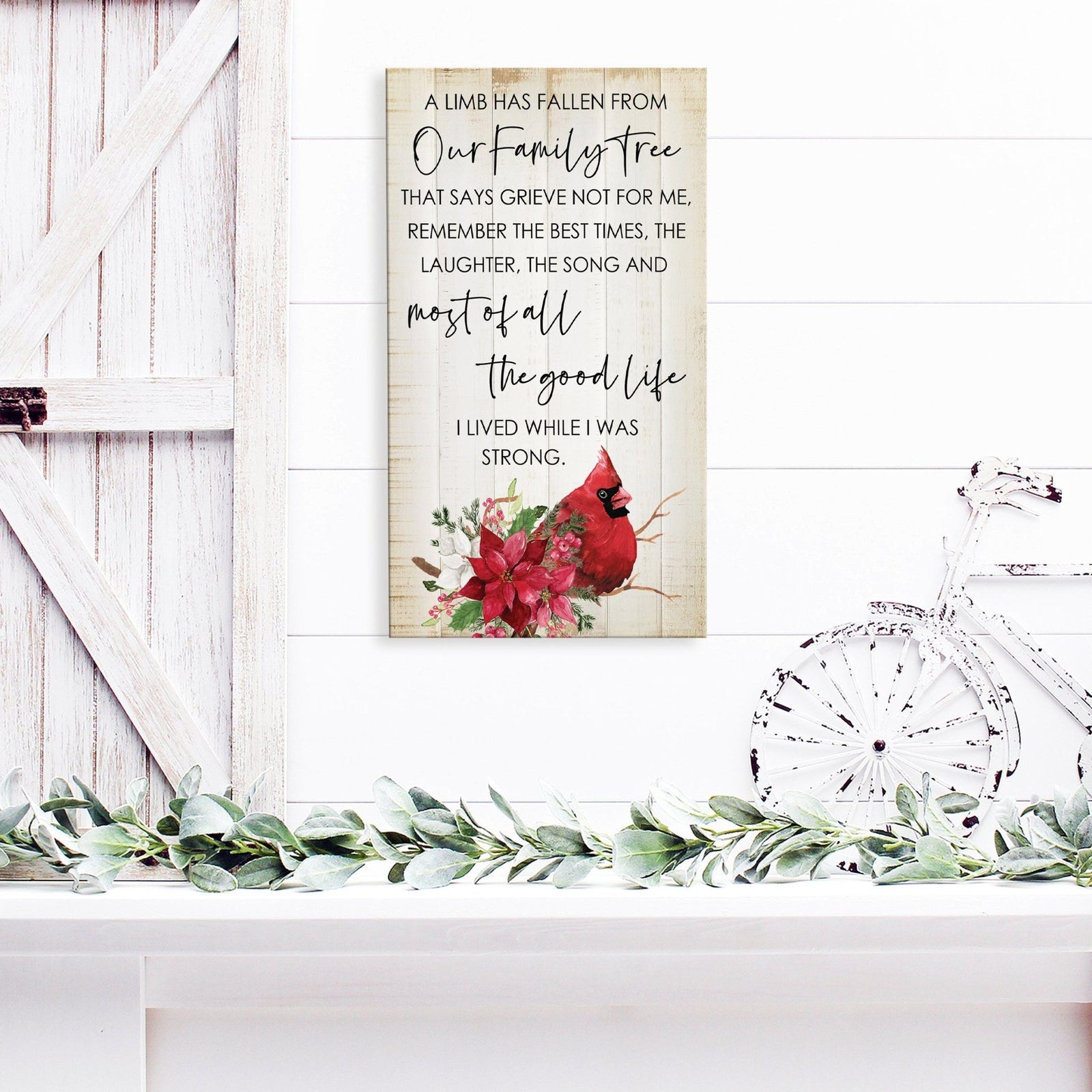 Beautiful cardinal memorial gifts for the loss of a loved one