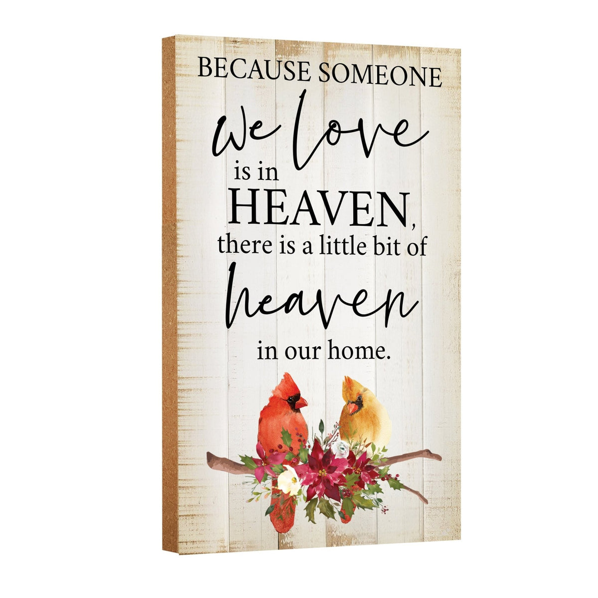 A comforting wooden memorial wall plaque