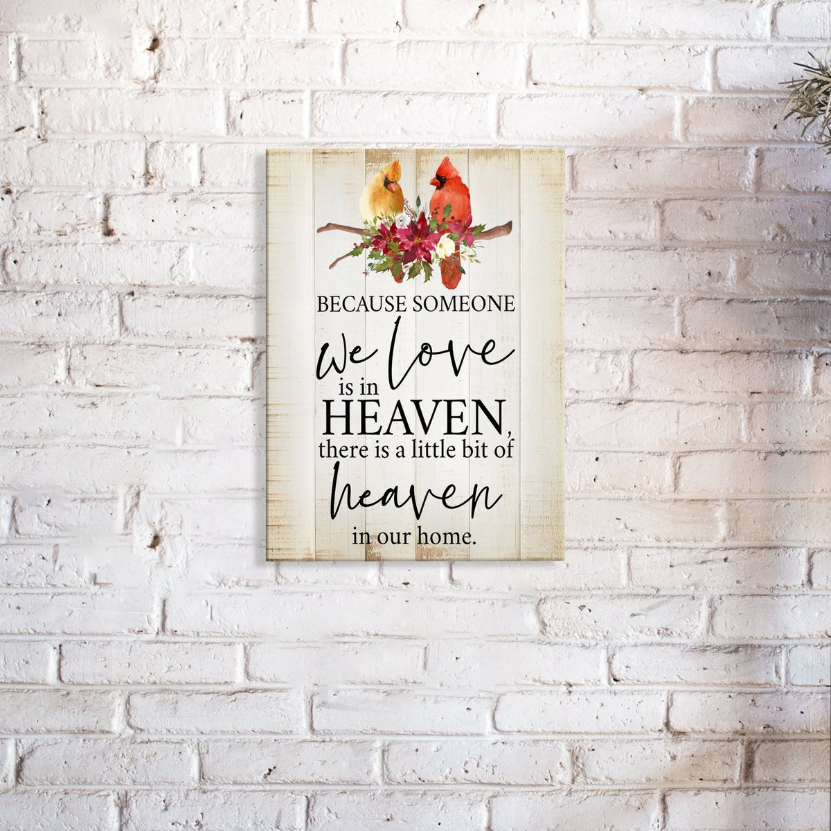 A comforting wooden memorial wall plaque