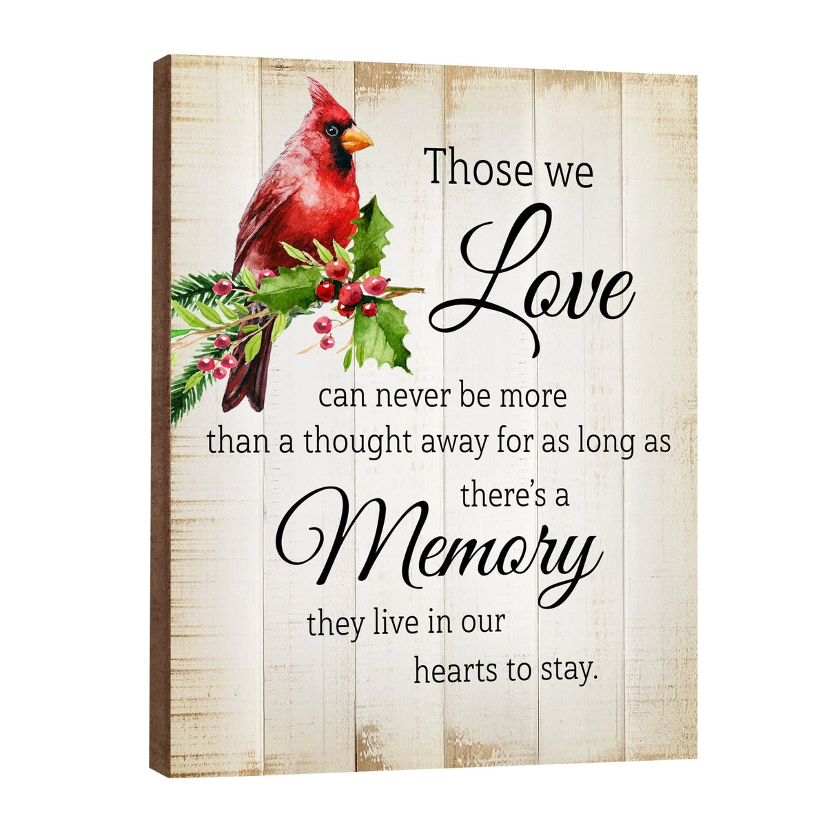 A comforting wooden memorial wall plaque