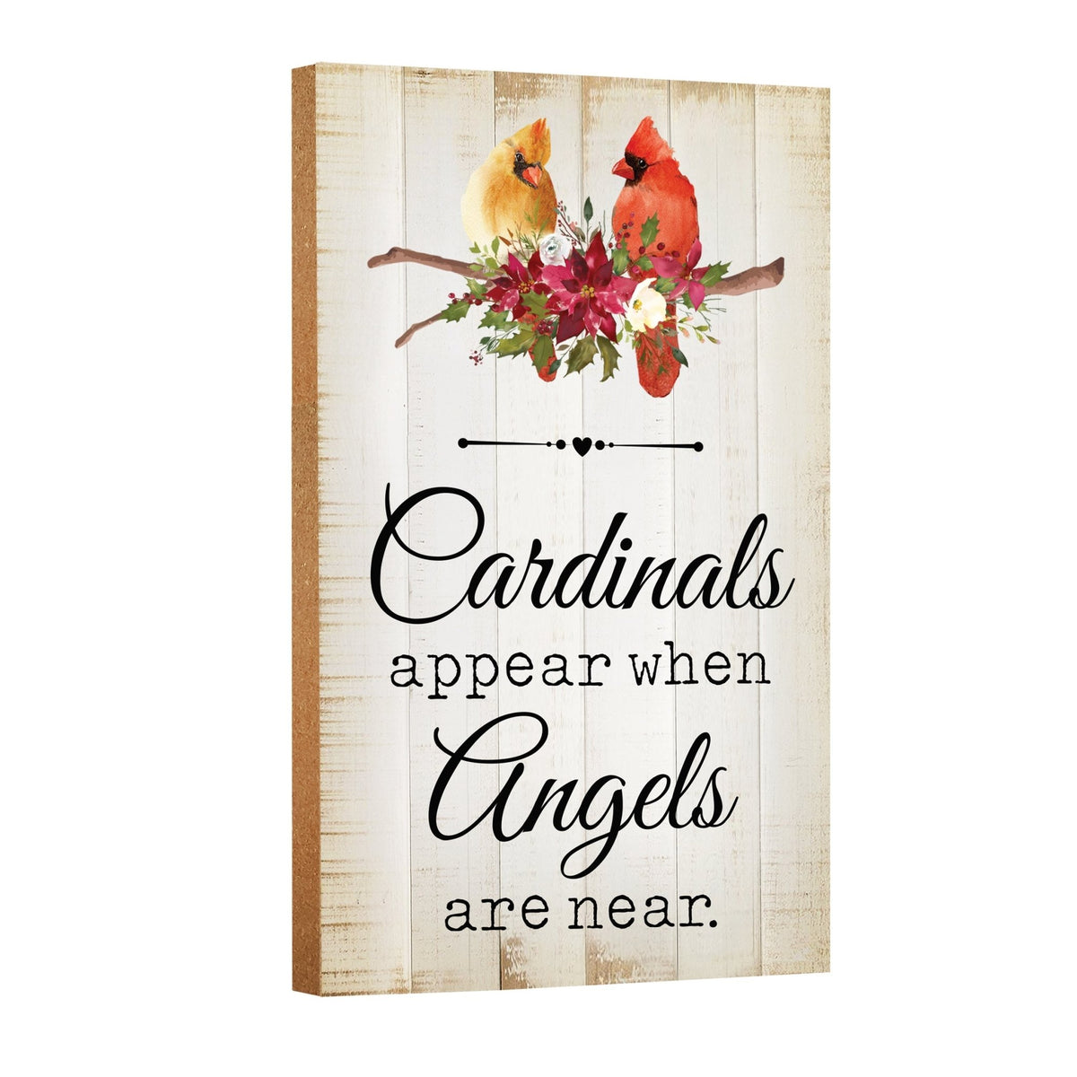 Wooden memorial decor to commemorate a loved one.