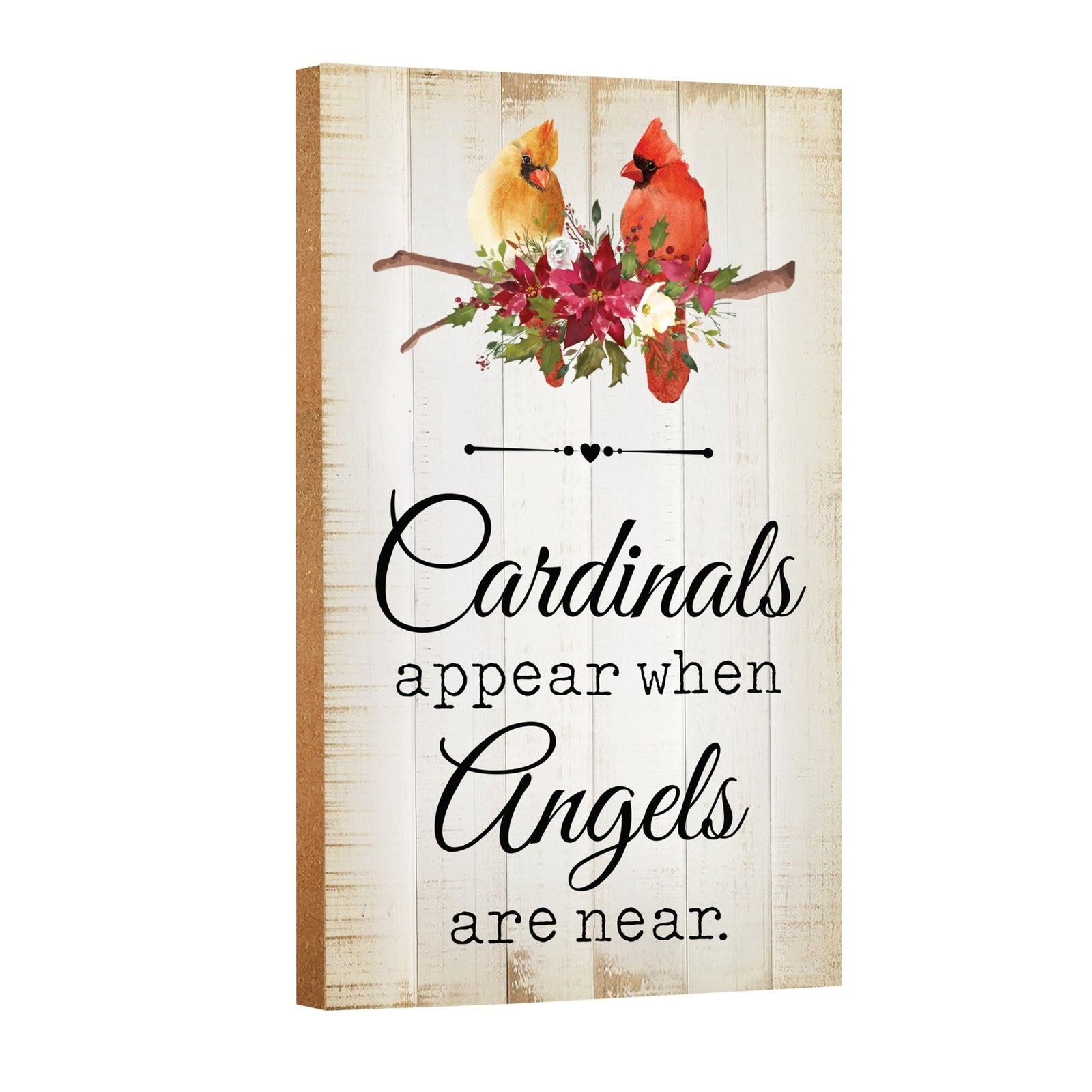 Wooden memorial decor to commemorate a loved one.