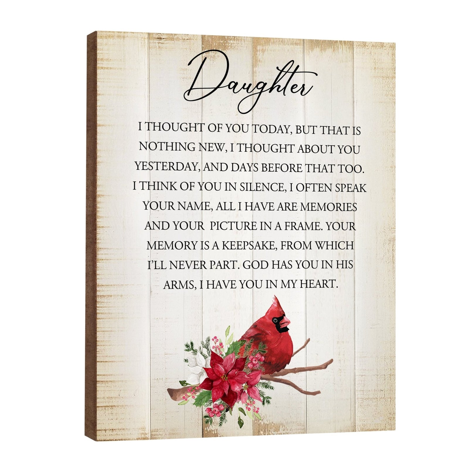 Beautiful cardinal memorial gifts for the loss of a loved one