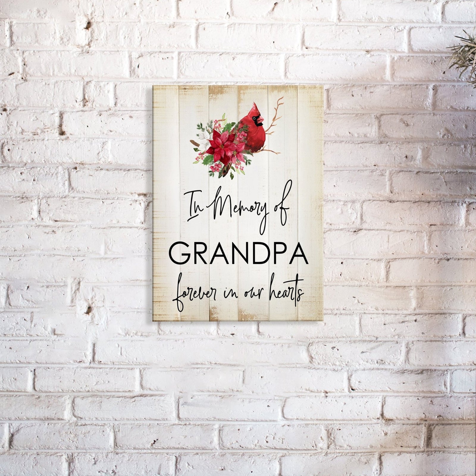 Beautiful cardinal memorial gifts for the loss of a loved one