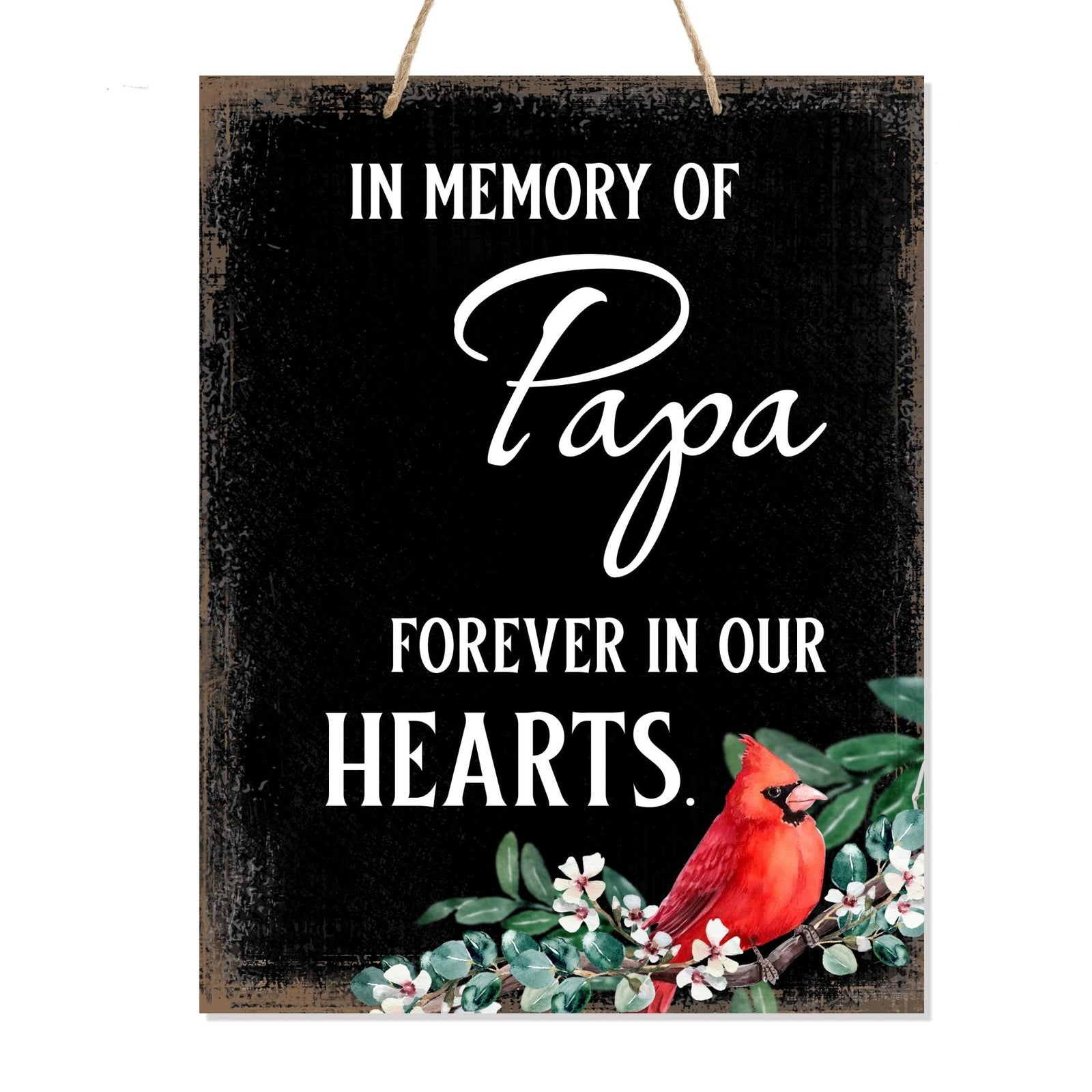 Beautiful wooden memorial signs - thoughtful loved one memorial gifts.