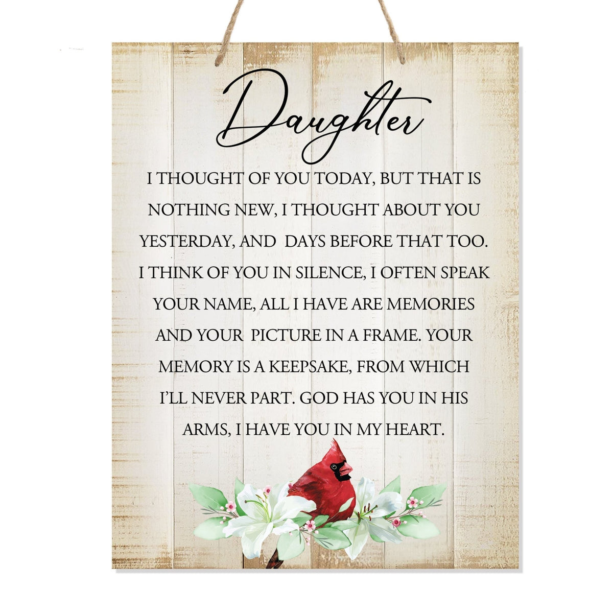 Wooden hanging memorial wall sign, a comforting reminder of the past, and a symbol of eternal love and remembrance.