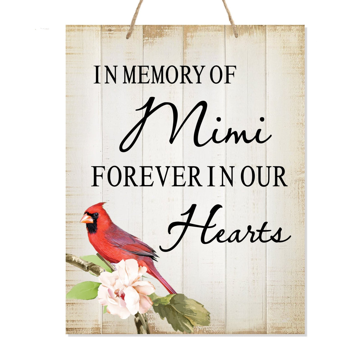 Beautiful wooden memorial signs - thoughtful loved one memorial gifts.