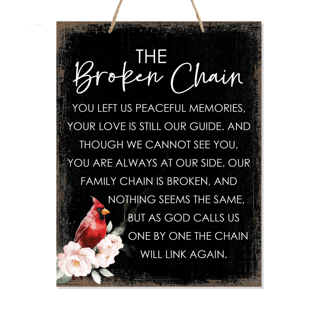 Wooden hanging memorial wall sign, a comforting reminder of the past, and a symbol of eternal love and remembrance.