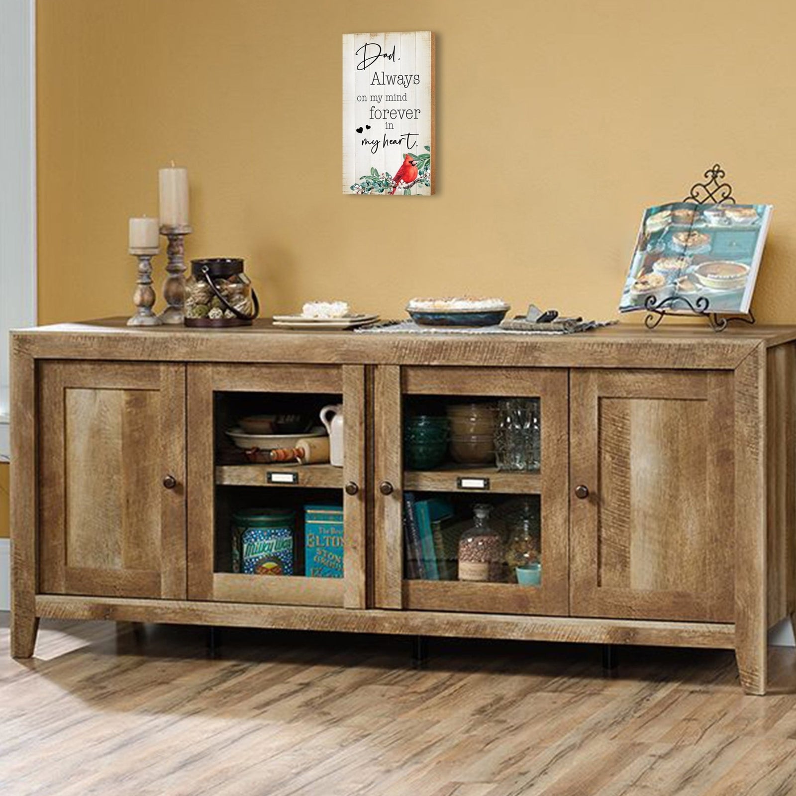 Wooden memorial plaque - a thoughtful gift for loss of a loved one.