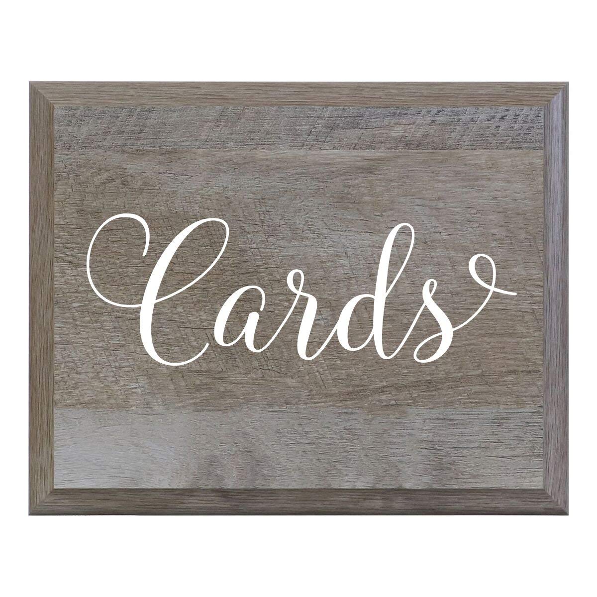 Cards Wooden Decorative Wedding Party signs (8x10) - LifeSong Milestones