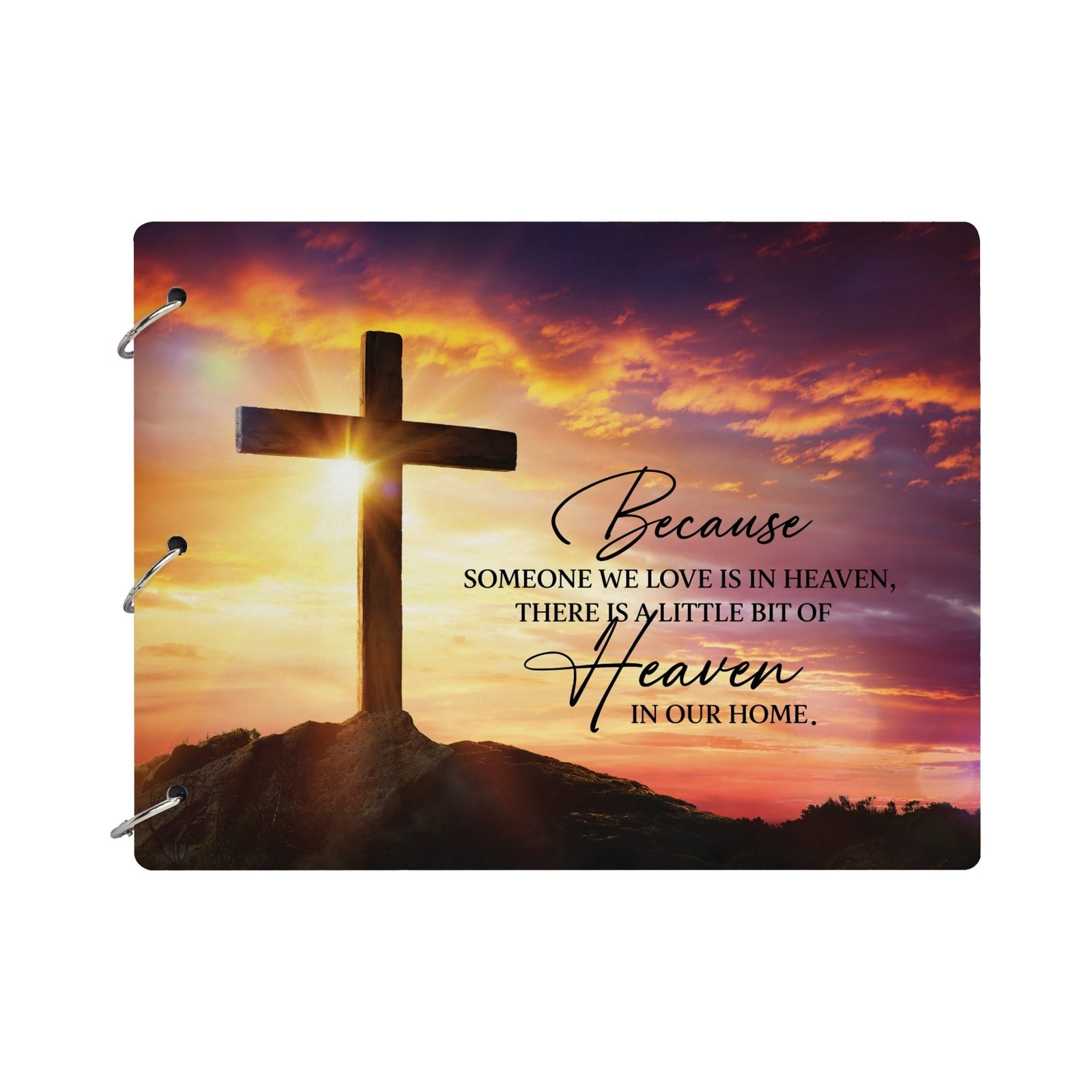 Celebration Of Life Funeral Guest Books For Memorial Services Registry With Wooden Cover - Because Someone We Love - LifeSong Milestones