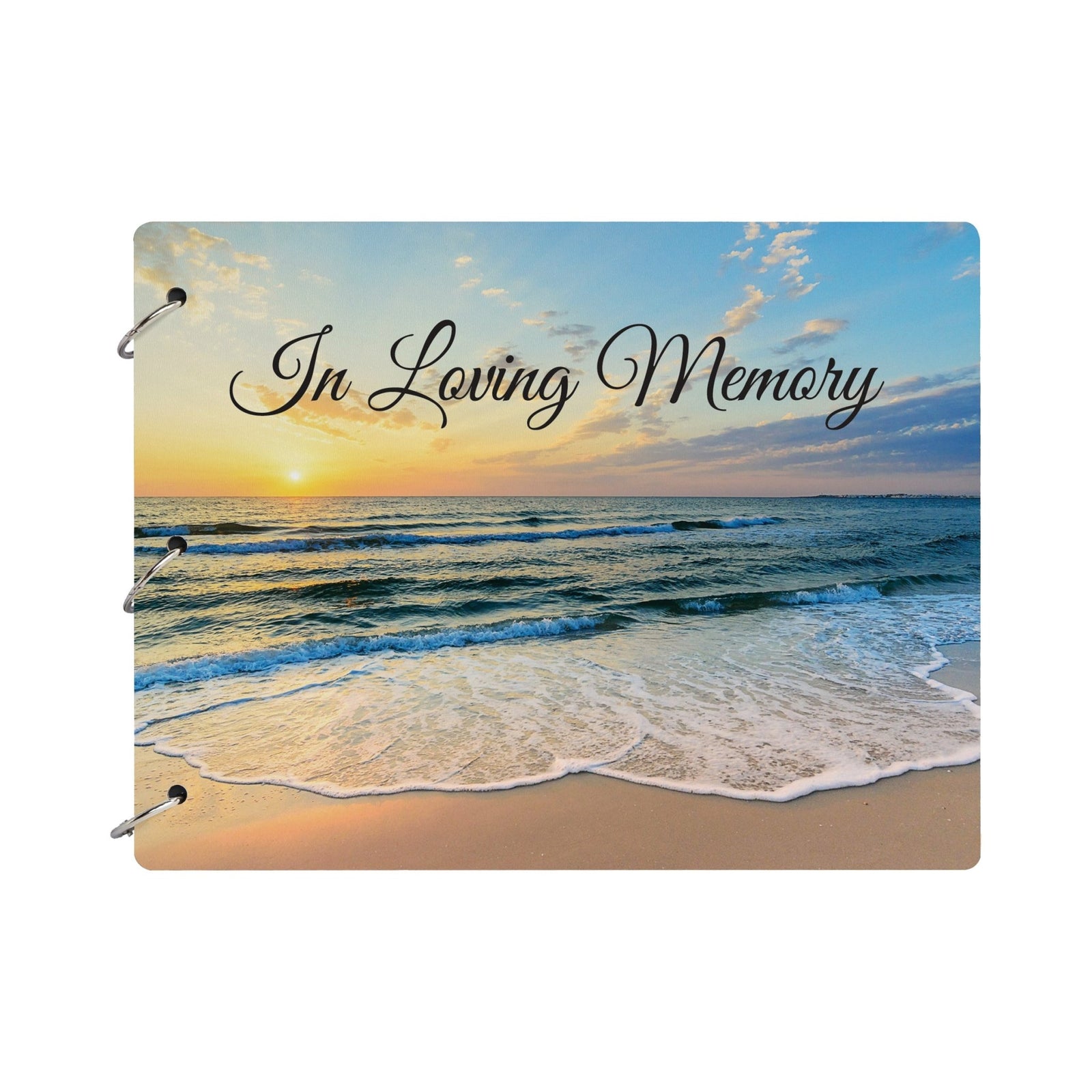 Celebration Of Life Funeral Guest Books For Memorial Services Registry With Wooden Cover - In Loving Memory - LifeSong Milestones